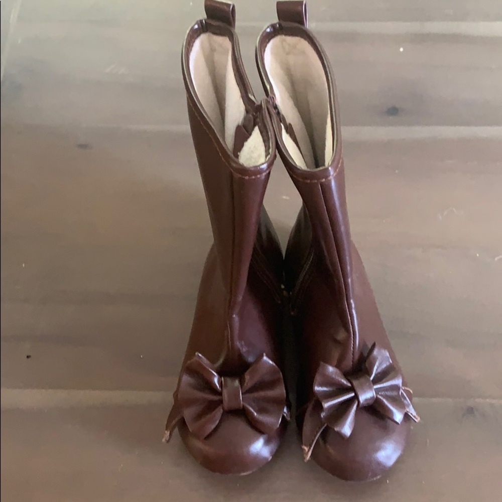Girls Tall Riding Boots with Bow